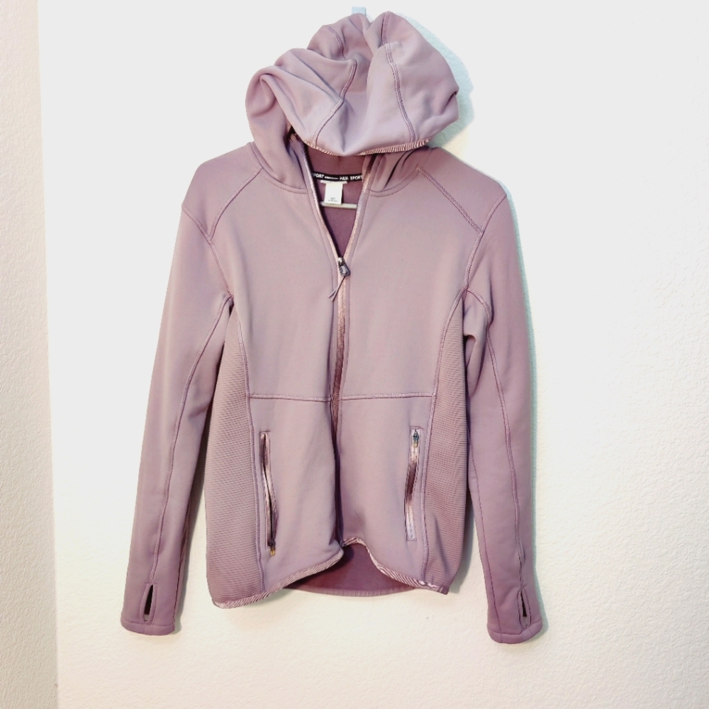 H&M  Purple ZiP Up Hooded Sports Jacket - Picture 3 of 10
